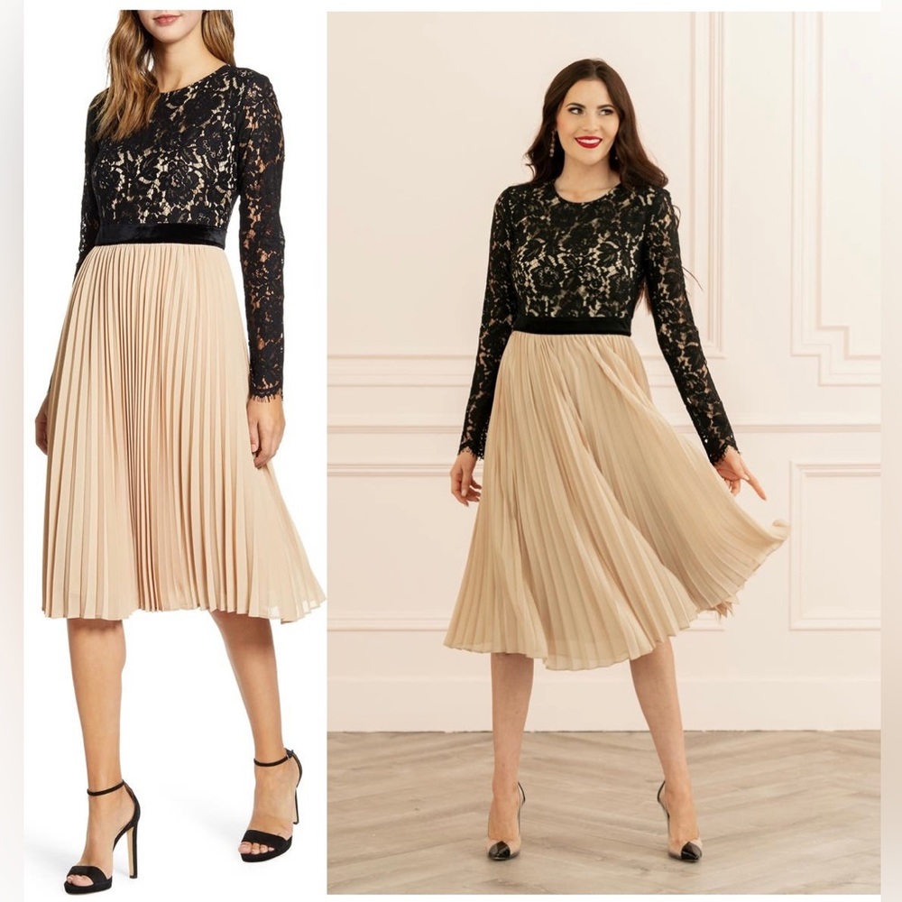 Rachel Parcell Lace Pleat Dress